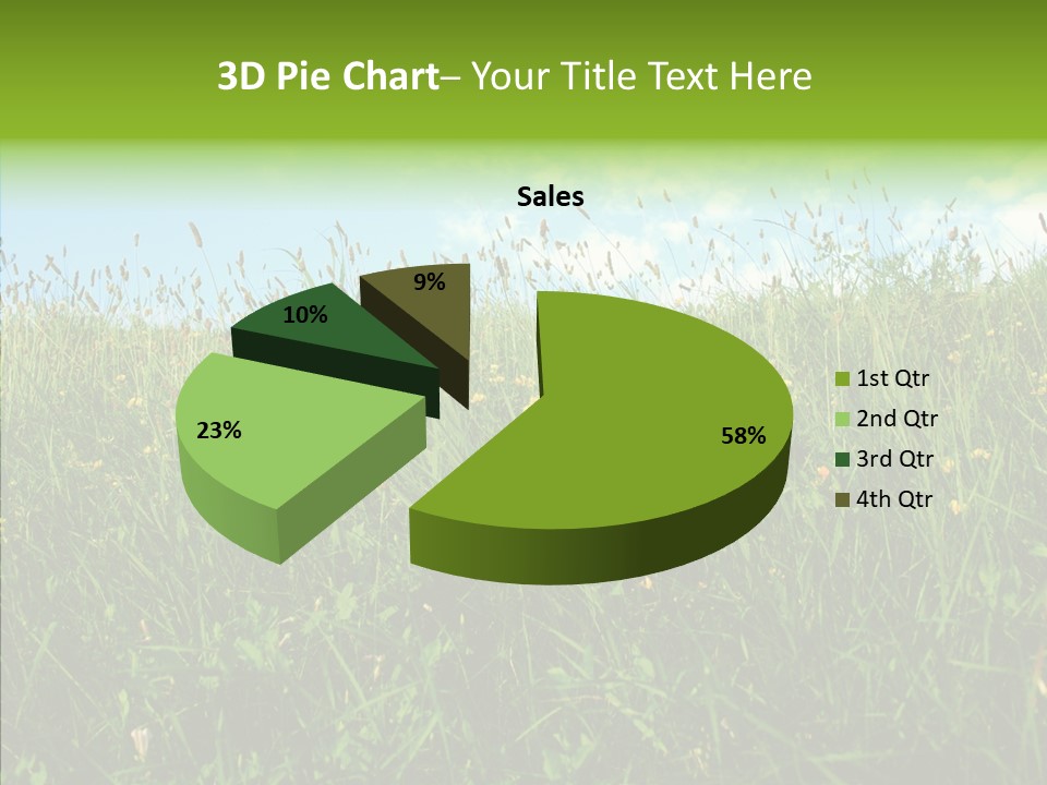 Land Blue Green PowerPoint Template