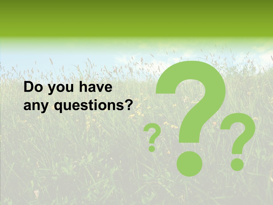 Land Blue Green PowerPoint Template