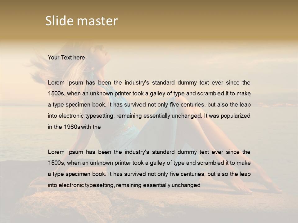 Wind Sea Sunset PowerPoint Template