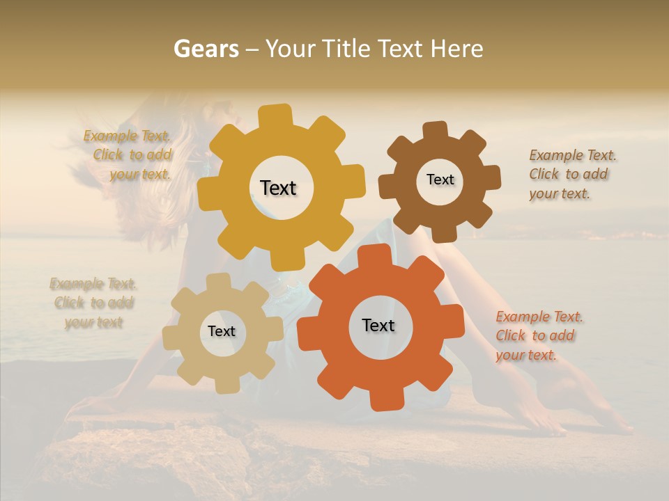 Wind Sea Sunset PowerPoint Template