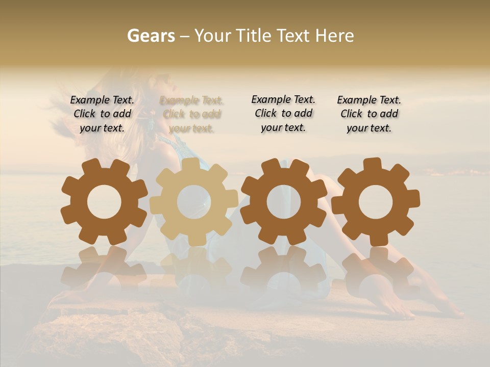 Wind Sea Sunset PowerPoint Template