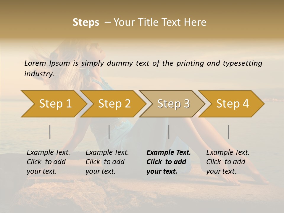 Wind Sea Sunset PowerPoint Template