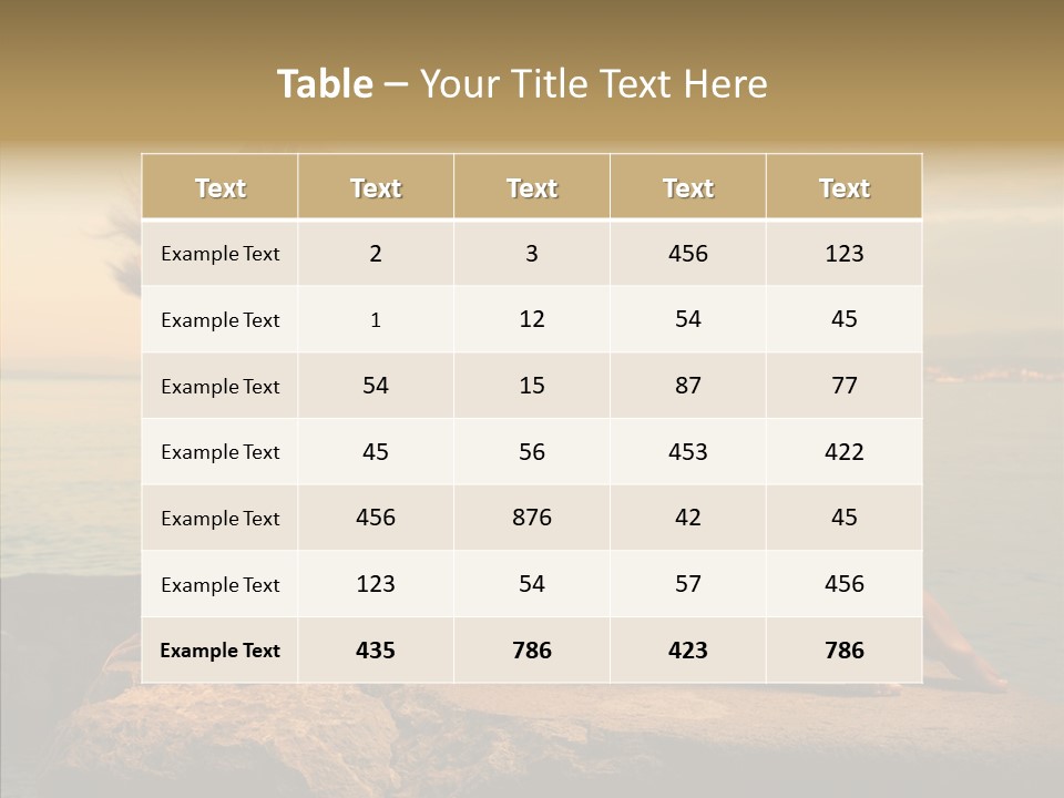 Wind Sea Sunset PowerPoint Template