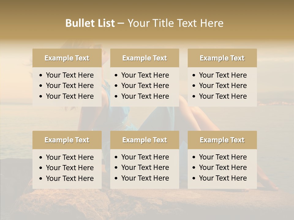 Wind Sea Sunset PowerPoint Template