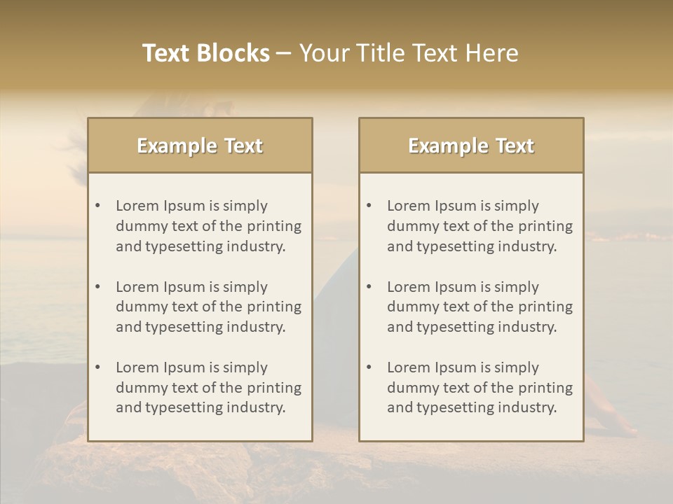 Wind Sea Sunset PowerPoint Template