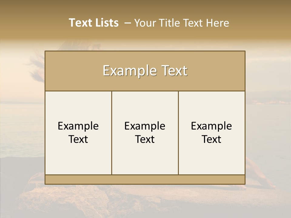 Wind Sea Sunset PowerPoint Template