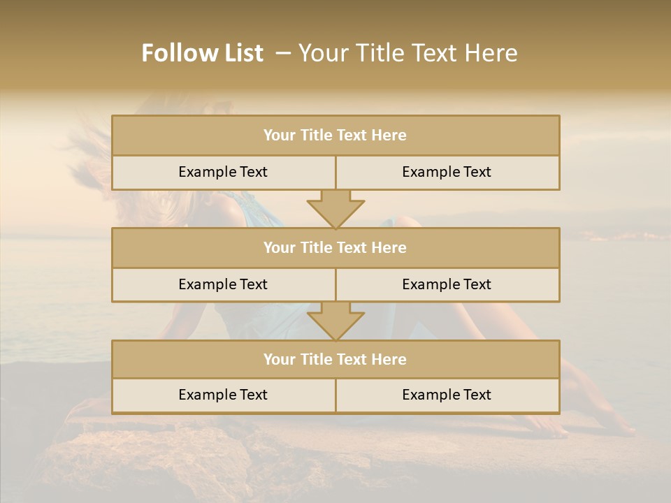 Wind Sea Sunset PowerPoint Template