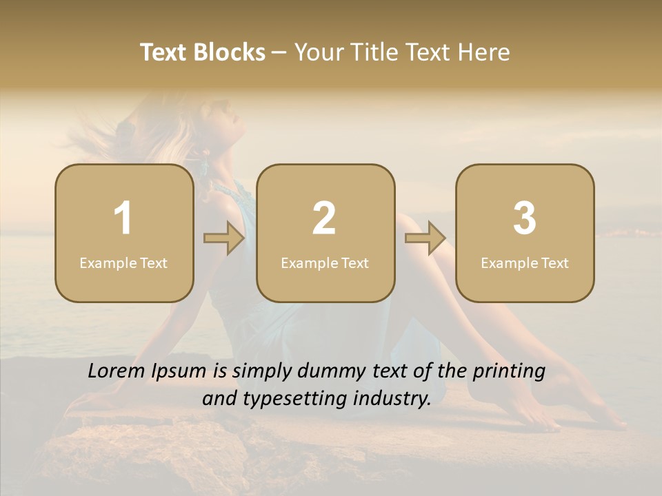 Wind Sea Sunset PowerPoint Template