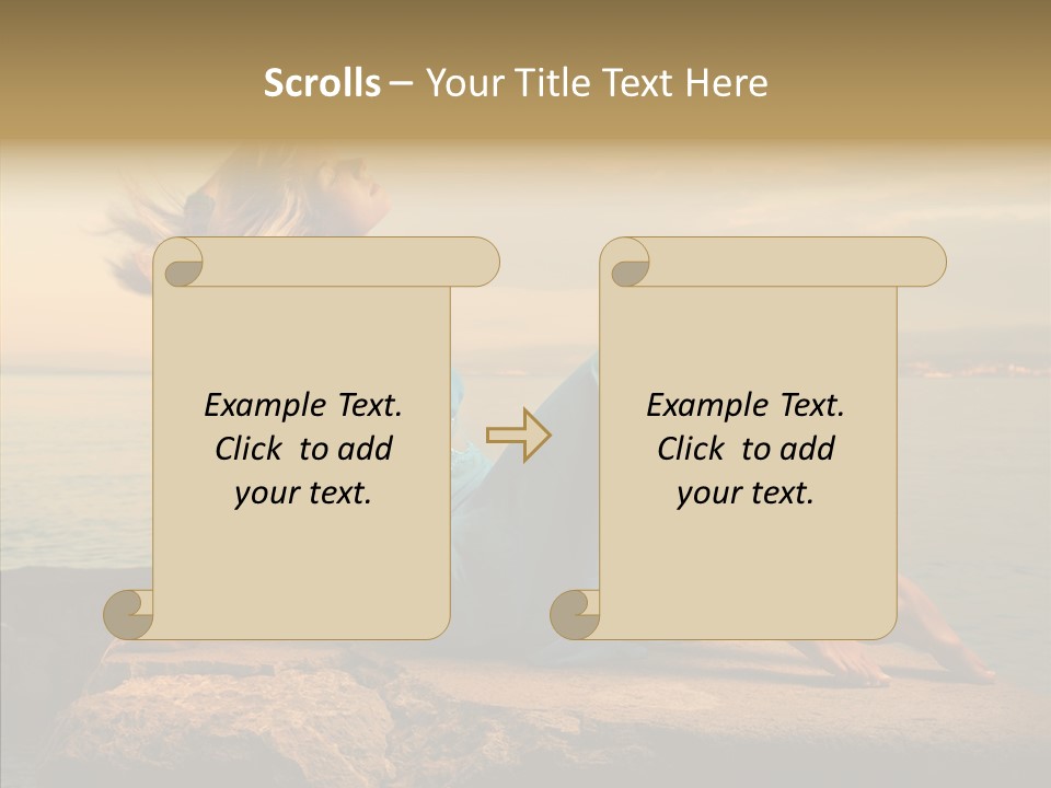 Wind Sea Sunset PowerPoint Template