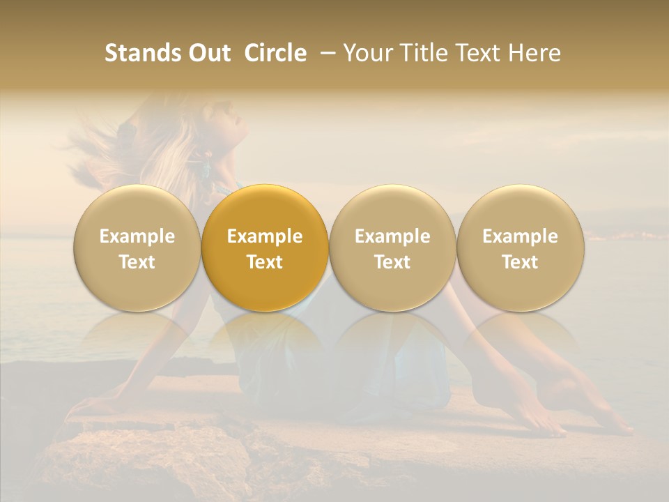 Wind Sea Sunset PowerPoint Template