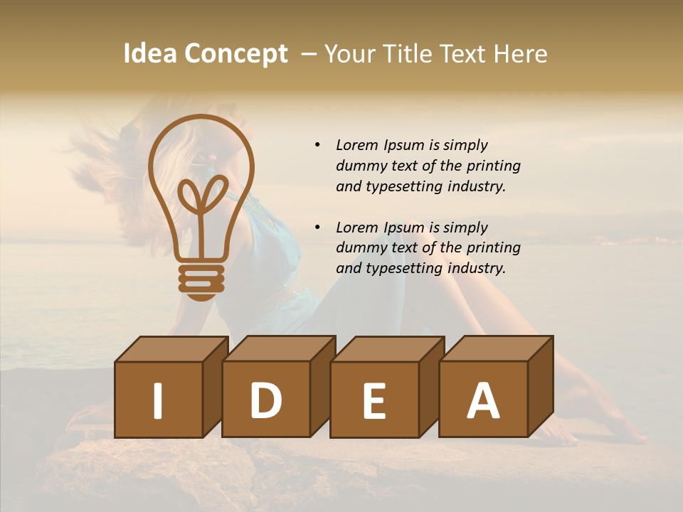 Wind Sea Sunset PowerPoint Template