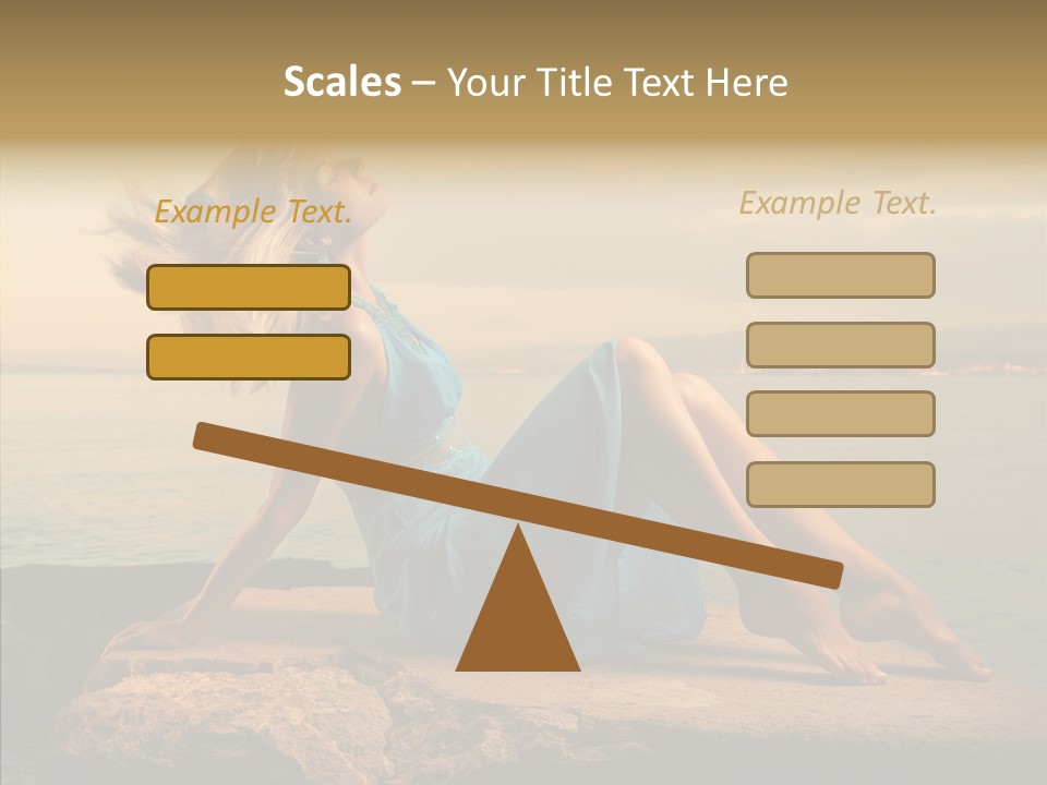 Wind Sea Sunset PowerPoint Template