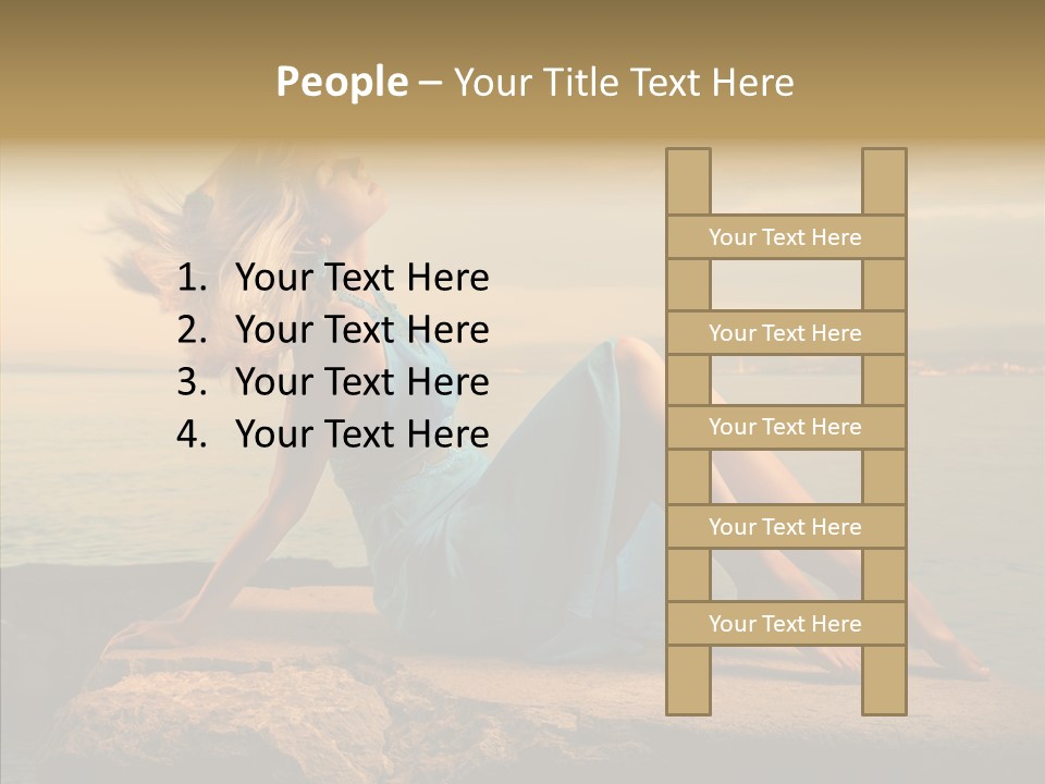 Wind Sea Sunset PowerPoint Template