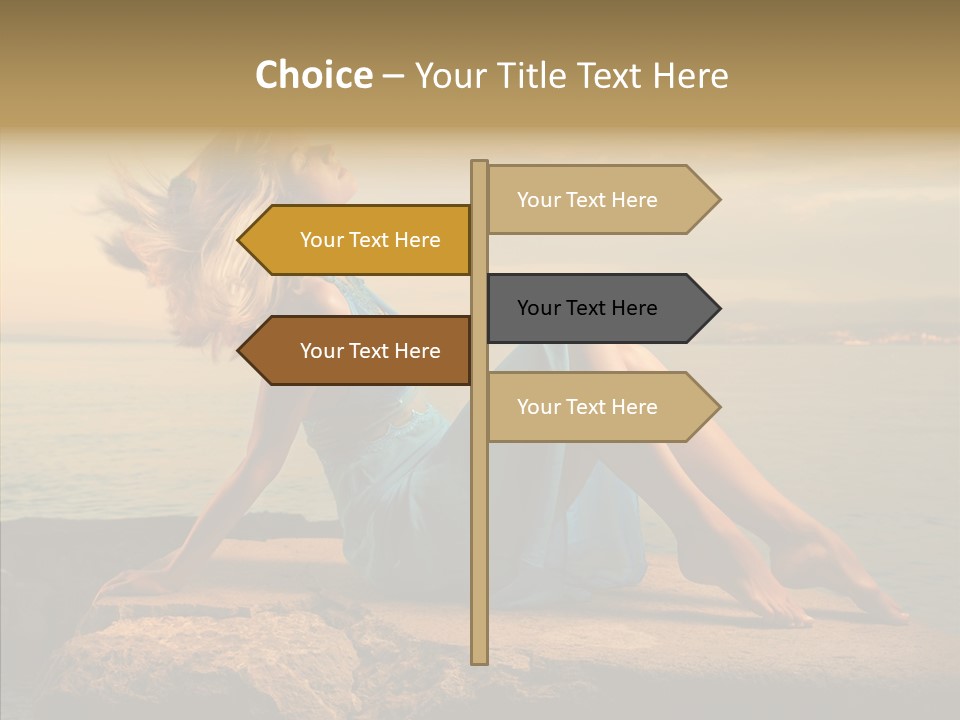 Wind Sea Sunset PowerPoint Template