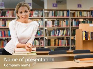 Academic Publishing Person PowerPoint Template