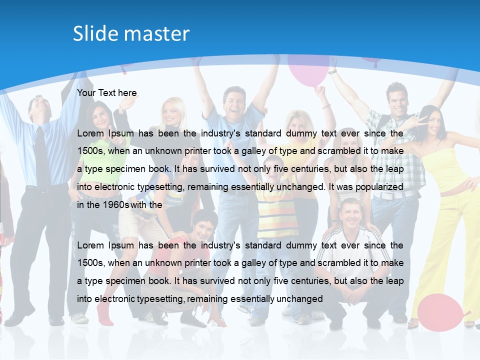 Party Balloon Colour PowerPoint Template