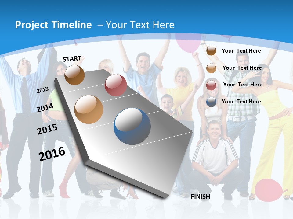 Party Balloon Colour PowerPoint Template