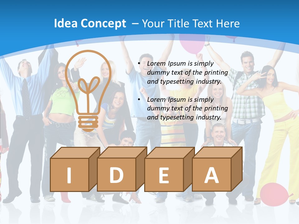 Party Balloon Colour PowerPoint Template