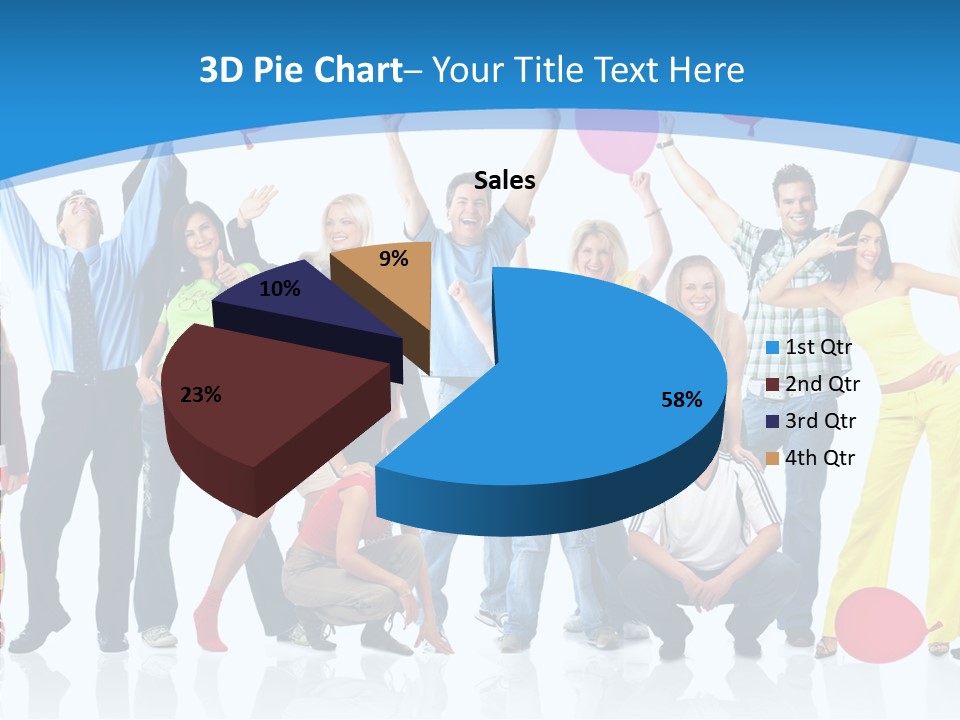 Party Balloon Colour PowerPoint Template