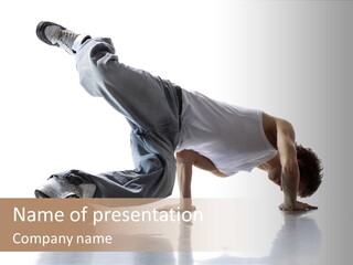 Performance Exercise Male PowerPoint Template