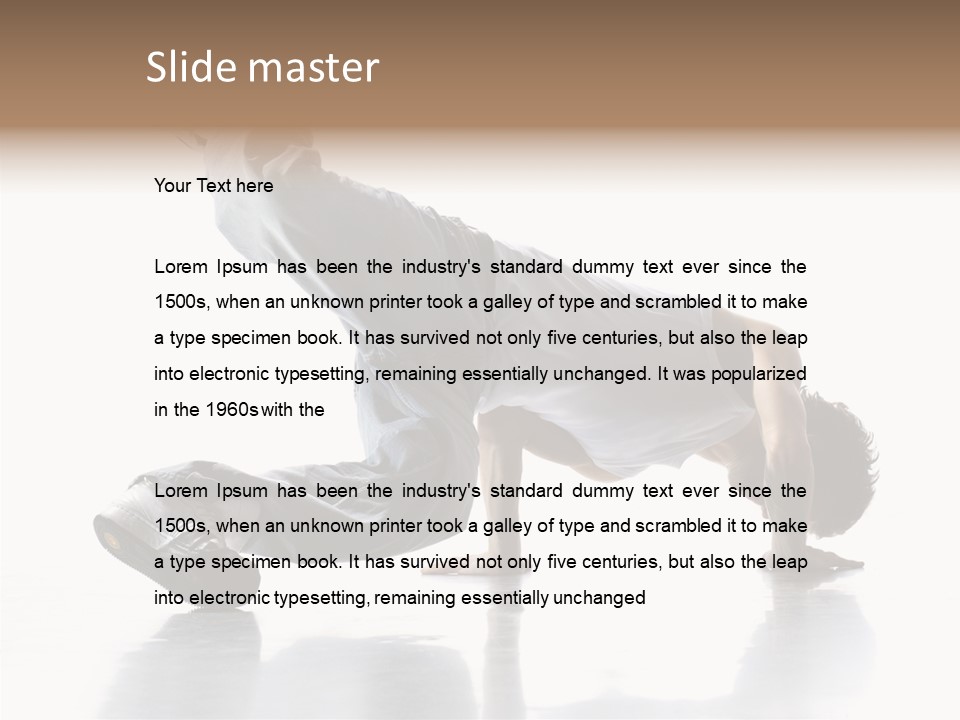 Performance Exercise Male PowerPoint Template