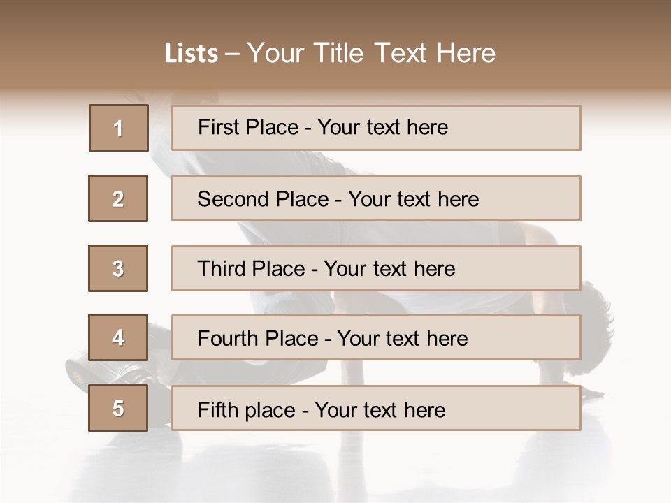 Performance Exercise Male PowerPoint Template