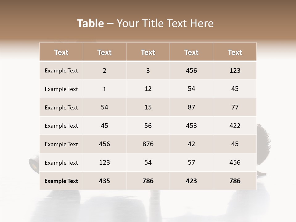 Performance Exercise Male PowerPoint Template
