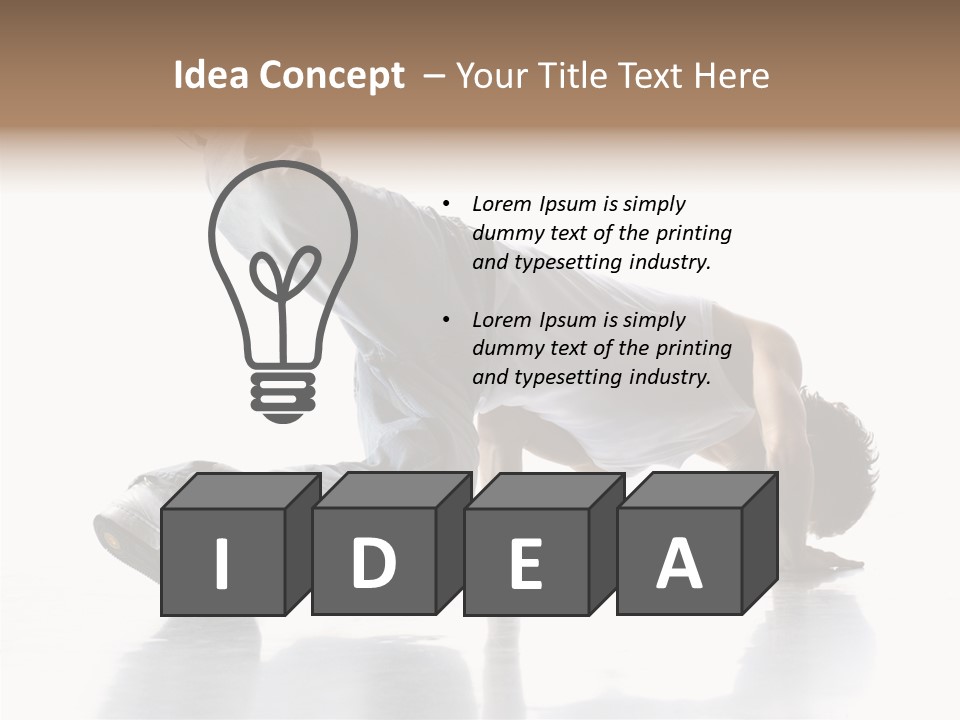 Performance Exercise Male PowerPoint Template