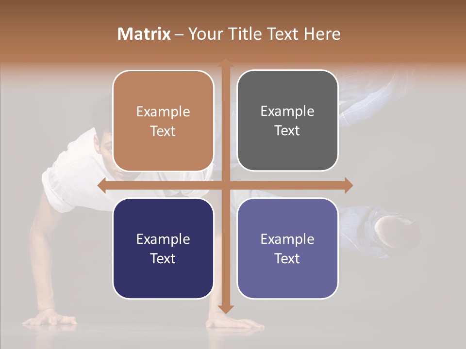 Sport Breakdancer Male PowerPoint Template