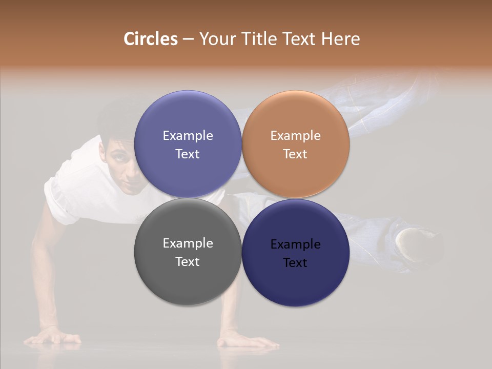 Sport Breakdancer Male PowerPoint Template