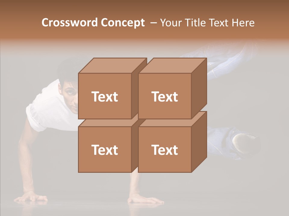 Sport Breakdancer Male PowerPoint Template