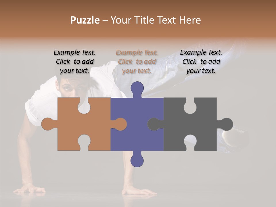 Sport Breakdancer Male PowerPoint Template