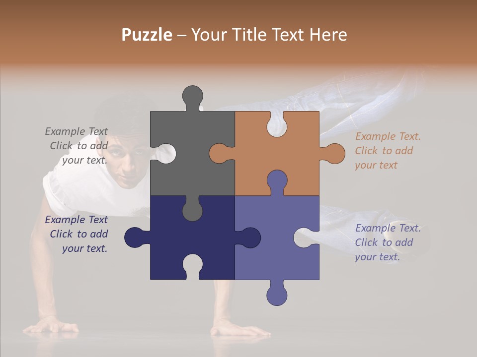 Sport Breakdancer Male PowerPoint Template