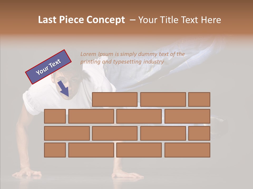 Sport Breakdancer Male PowerPoint Template