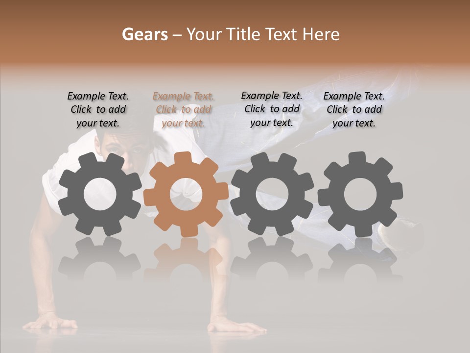 Sport Breakdancer Male PowerPoint Template