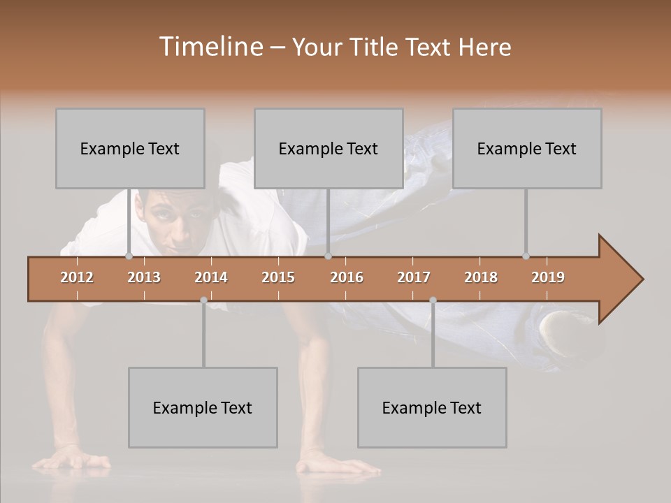 Sport Breakdancer Male PowerPoint Template