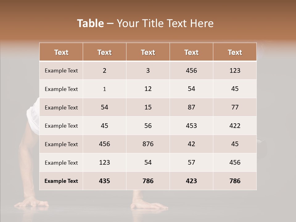 Sport Breakdancer Male PowerPoint Template