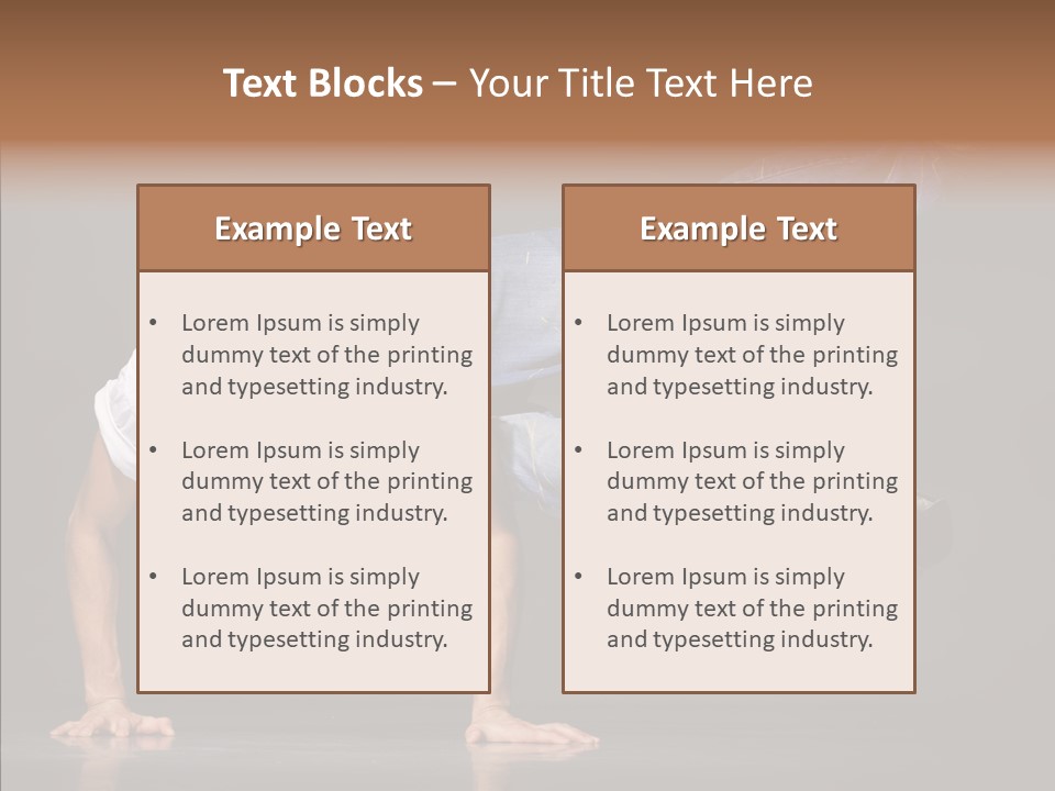 Sport Breakdancer Male PowerPoint Template