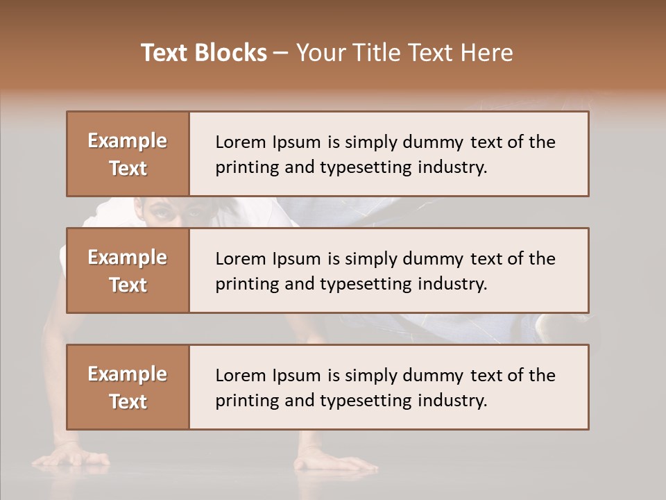 Sport Breakdancer Male PowerPoint Template