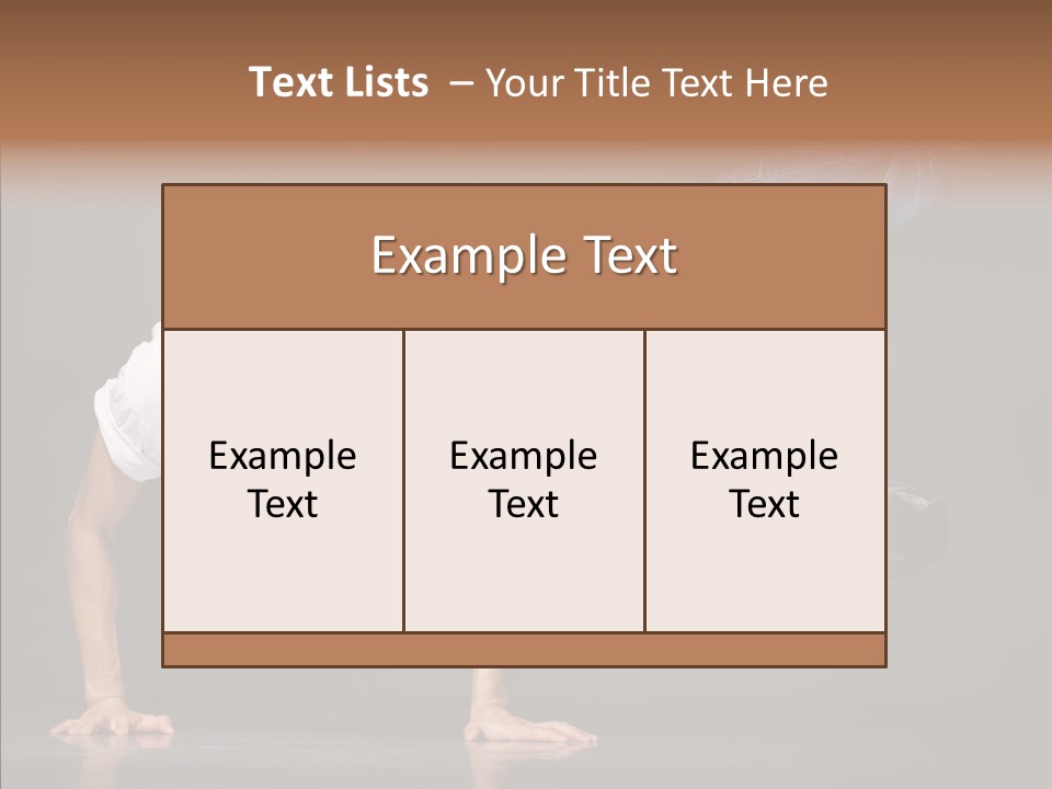 Sport Breakdancer Male PowerPoint Template