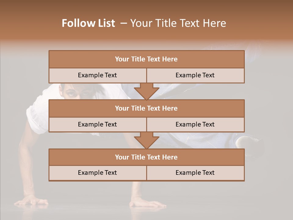 Sport Breakdancer Male PowerPoint Template