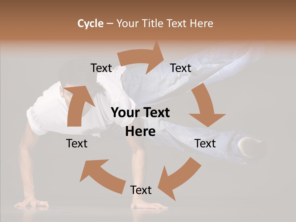 Sport Breakdancer Male PowerPoint Template