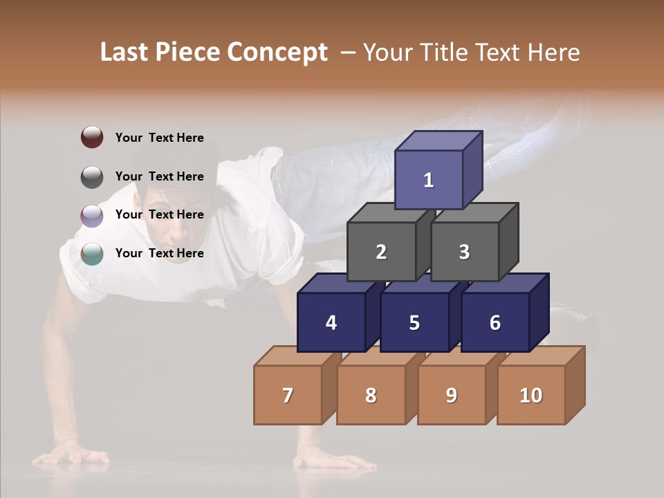 Sport Breakdancer Male PowerPoint Template