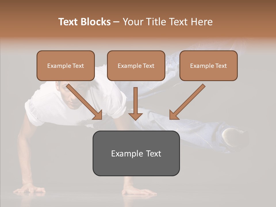 Sport Breakdancer Male PowerPoint Template