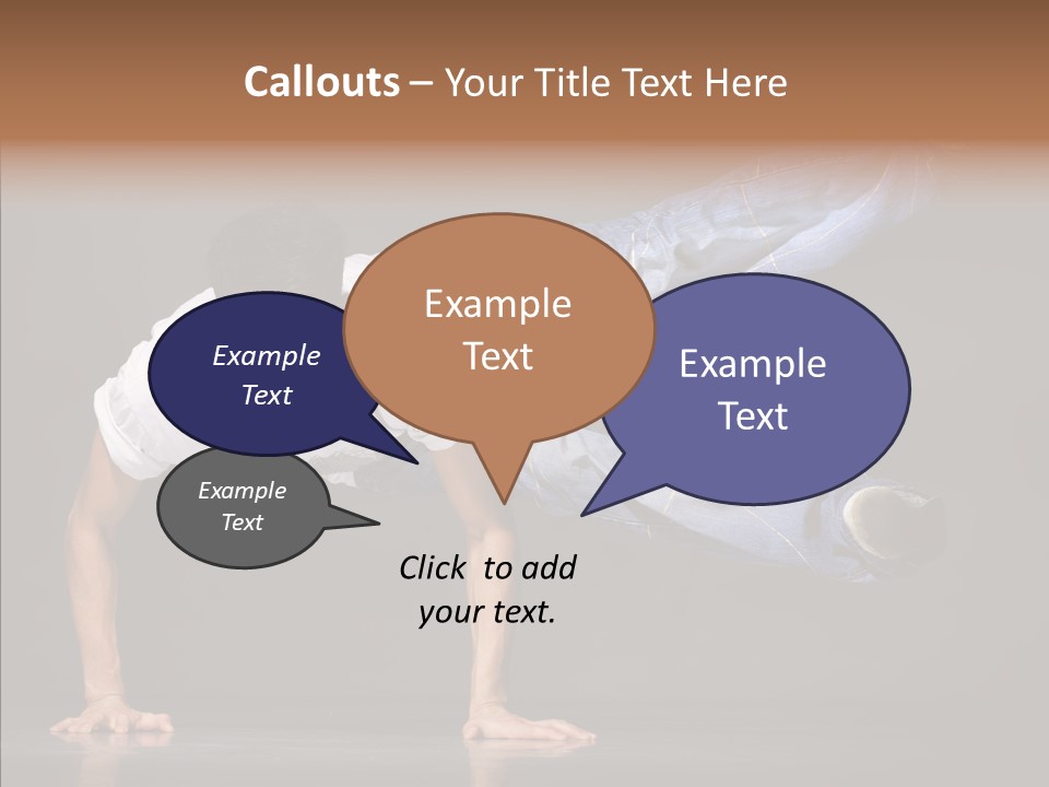 Sport Breakdancer Male PowerPoint Template