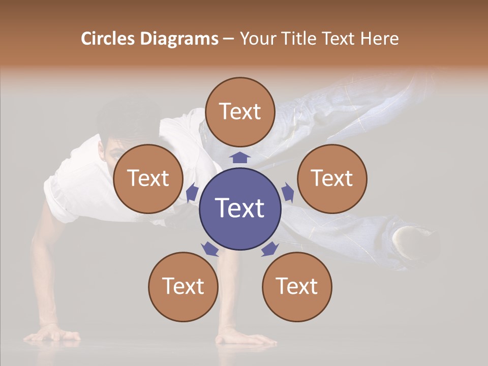 Sport Breakdancer Male PowerPoint Template