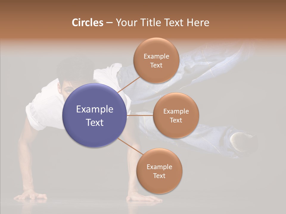 Sport Breakdancer Male PowerPoint Template