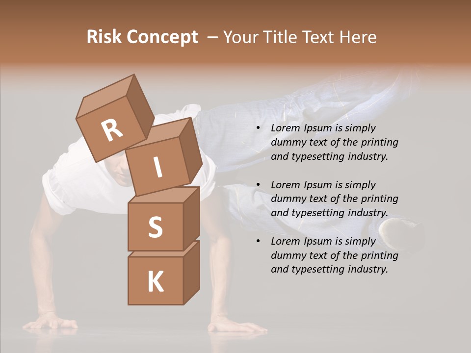 Sport Breakdancer Male PowerPoint Template