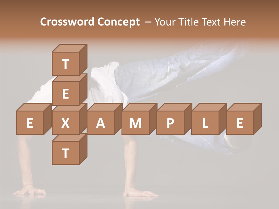 Sport Breakdancer Male PowerPoint Template