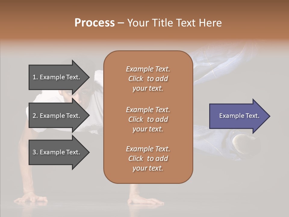 Sport Breakdancer Male PowerPoint Template
